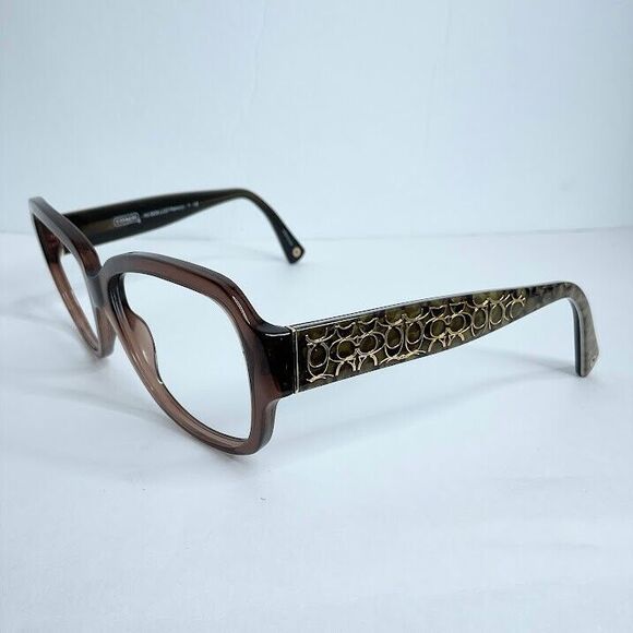 COACH EYEGLASSES BROWN HC 8036 L027 PAMELA FRAMES 56-16-135 5073/13 Italy - Picture 1 of 7